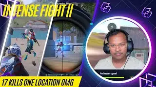 Intense Fight || 17 Kills one location OMG || with Chicken 🍗 Dinner Winner #mvtechgaming Teams