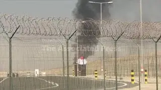 Indian combat aircraft crashes during a demonstration at the Dubai Air Show