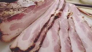 Homemade thick cut smoked bacon 🥓 😋