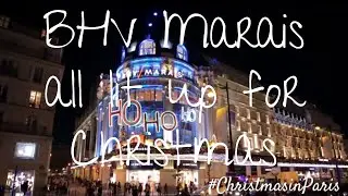 BHV Marais all lit up for Christmas