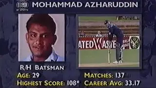World Cup 1992. Extended highlights of Mohammad Azharrudin's magnificent 77 vs South Africa.