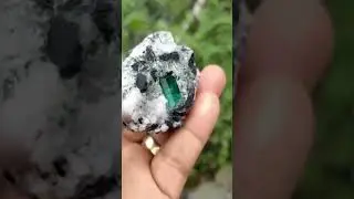 Digging for Natural Rough Emerald Gemstones#gemstone # #gems #diamond #crystal #stone #quartz #jade