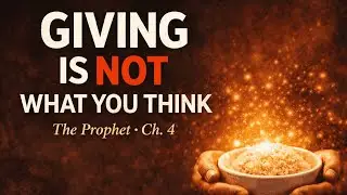 Giving Is Not What You Think | Ch. 4 — On Giving | The Prophet by Kahlil Gibran