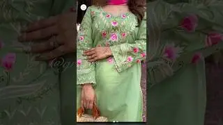 Embroidery work suit/machine embroidery suit/punjabi suit designs #ytshorts #punjabisong #shorts