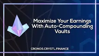 🔥 HOT 2.4 Billion % APY !! Yield Farming in the Crystl Vaults. Cronos Blockchain. Crypto dot com.