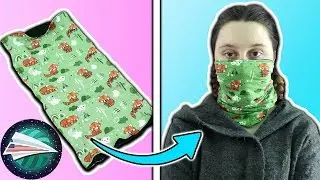 Buff Scarf DIY | Sew Your Own Scarf/Mask | 5 Minute Sewing Idea for Leftover Fabric