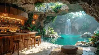Tropical Cave Jazz Vibes | Chill Jazz Escape with Nature's Ambience to Unwind and Immerse Yourself