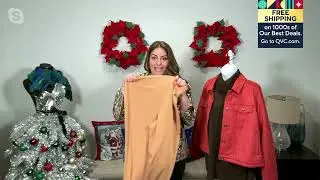Denim & Co. Signature Knit Easy Flex Twill Slim Straight Pant on QVC
