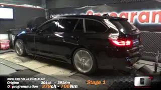 BMW F31 (F30) 335 XD 2015 313ch reprogrammation moteur 379ch o2 programmation stage 1