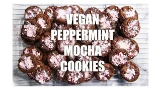 PEPPERMINT MOCHA COOKIES | EASY VEGAN RECIPE
