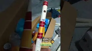 C Sharp Middle PVC Flute || SURAJ FLUTES #flute #music #instrumental #threads #craft #cnatural
