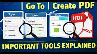 MS Word Styles, Find & Replace, Go To & Create PDF | Complete Guide
