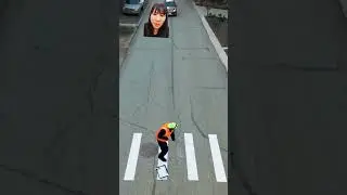 He painted road markings for pedestrians #shortvideo #funny #@Thuytv82