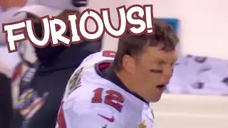 Tom Brady FURIOUS with Alex Cappa for Holding Penalty