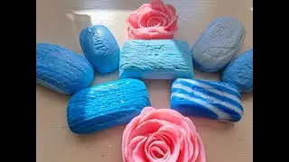 ASMR SOAP/CUTTING DRY SOAP/NO TALKING/SOAP CUBES/SOAP ROSES/BLUE AND PINK/АСМР МЫЛО/РЕЖУ МЫЛО/КУБИКИ