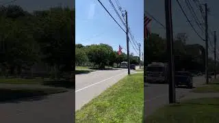 HEAVY Q and BUELL AIR HORNS Clinton CT Fire Department Engine 3 responding for a MVA