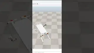 Quadruped robot simulation