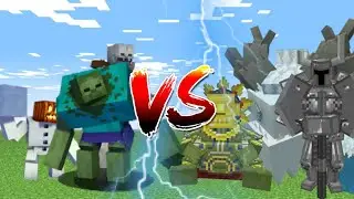 Minecraft 3v3 Mutant Creatures vs Mowzie's Mobs
