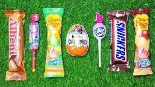 ASMR Most Popular Candys / some lots of colorful rainbow lollipop candy / unpacking chocolate eat