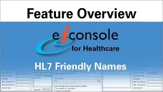 HL7 Friendly Names in PilotFish Interface Engine, eiConsole