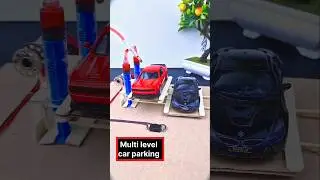 Multi level car parking _ hydraulic & dc motor|#dcmotor #project #automobile #car #techexperiments
