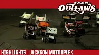 World of Outlaws Craftsman Sprint Cars Jackson Motorplex June 24th, 2016 | HIGHLIGHTS