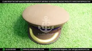 British Army Officer Khaki, Ceremonial Khaki Peak Cap, Uniform Peak Cap
