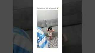 she rocked her body and ran away 😭🤣🤌 #funny #cutebaby #funnyvideo #love #family