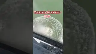 concrete block into dam #italy #ajk #car #valley #travel #veneto #North #europe #dam #block