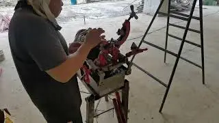 Cutting and threading of fire pro pipe