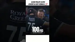 Glenn Phillips score century in just 83 balls #glennphillips #indvsnz #darylmitchell #shubhmangill