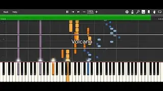 Bas Leear - Volcano - [Official Composition] - Synthesia HD 60 fps