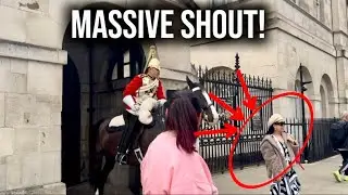 ❌🚫King&rsquo;s Guard Shouts His FINAL WARNING to the Entitled idiot
