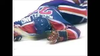 Ed Hospodar hit Kevin McClelland May. 21/1985