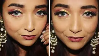 Pohela Boishakh Makeup Tutorial 2018 | Bengali New Year/নববর্ষ ১৪২৪ Glam Indian Party Makeup Look