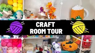MY SMALL CRAFT ROOM TOUR | CROCHET EDITION