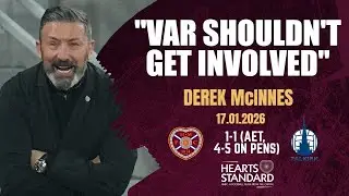 DEREK MCINNES | VAR verdict | Lawrence Shankland and Beni Baningime fitness | Hearts 1-1p Falkirk