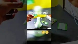 ENO vs vinegar never mix #scienceexperiment #batteryinwater #science
