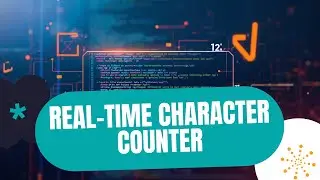 Real-Time Character Counter in JavaScript | Live Updates as You Type!