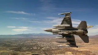 DCS - Air Combat Simulator Gameplay (part 6) Intercepted and low pass over Las Vegas