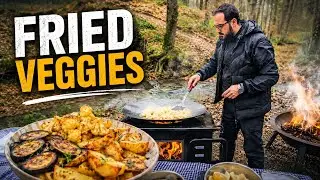 Relaxing outdoor cooking in nature &mdash; real sounds, no talking, perfect calm watching، pure relaxation