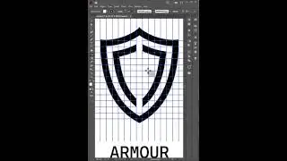 How to design letter A S logo in shield using Grid Method | How To Design  Letters In Any Shape