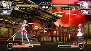 Asuna vs Tomoka (Hardest AI) Dengeki Bunko Fighting Climax Ingition