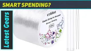 Cridoz Clear Elastic String Kit: The Ultimate Jewelry Making Essential