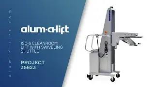 ISO 6 Cleanroom Lift with Swiveling Shuttle | Project 35623