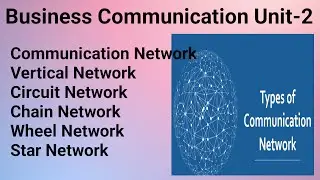 Business Communication Unit-2|Communication Network|Vertical Network|Circuit Network|Chain Network