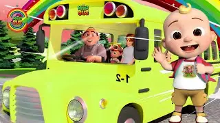 [ 1 MINUTE LOOP ] 🚍 Wheels on the Bus 🚍 | CUTE 3D Animation for Kids Songs |🎶 Giggle Nursery Rhymes