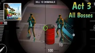 Vice sniper crime shooting 3d Act 3 All Bosses Gameplay | Pro Gamer