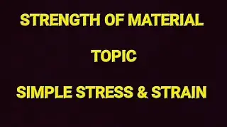 Engineering Mechanics II Lect-96 II SOM II ELASTIC CONSTANTS II #beam #ddaje #diploma #sscje