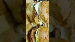 KFC Style Zinger Burger(Homemade)🍔 #viral #kfc #burger #chicken  #zingerburger